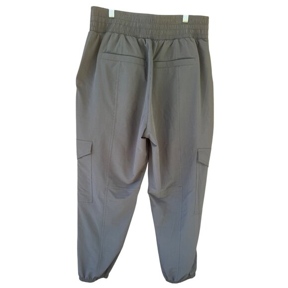 SPANX  Tan Jogger Track Pants High-Rise Elastic  Waist Size Large .Gray/Blue - Picture 5 of 16